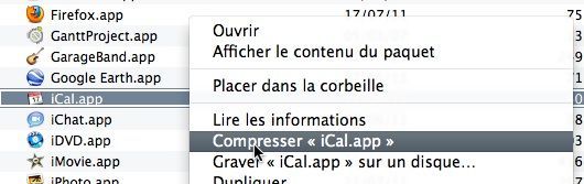 Capture d'écran - Sauvegarde de iCal.app sous Lion