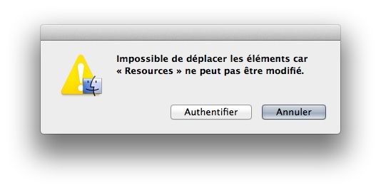 Capture d'écran - Procédure d'authentification sous OS X Lion