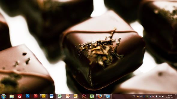 Capture d'écran - Chocolat, thème visuel officiel Windows 7