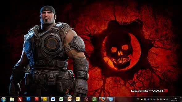 Capture d'écran - Gears of war Delta Squad, thème visuel officiel Windows 7