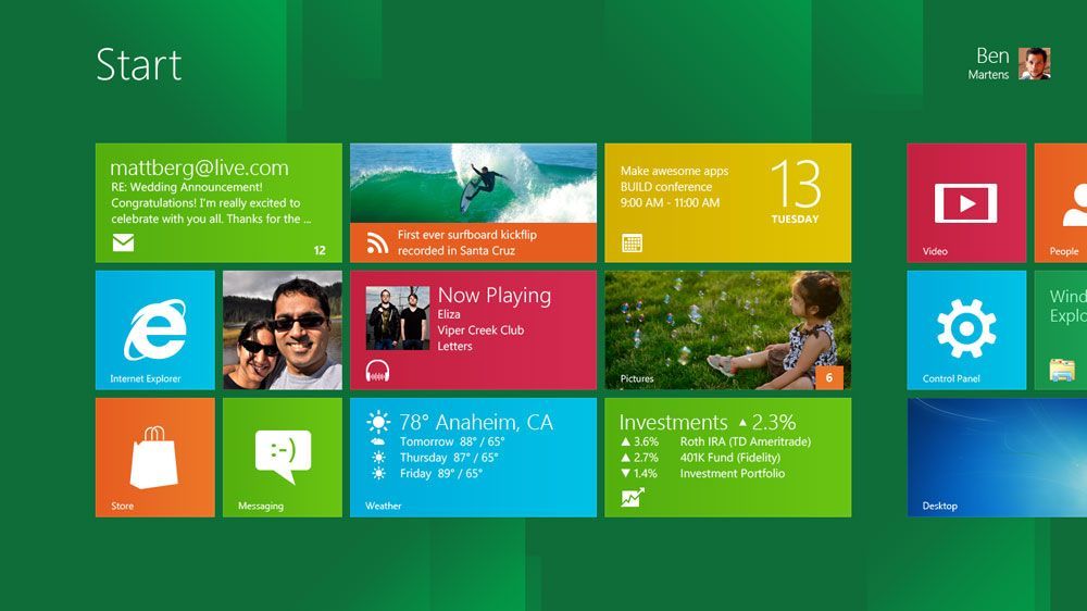 Start Screen Windows 8 - Imagine Cup 2012 Sydney