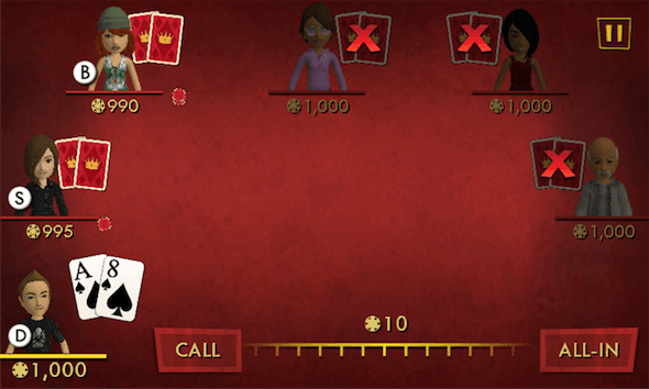 Capture d'écran - Full House Poker sous Windows Phone 7.5