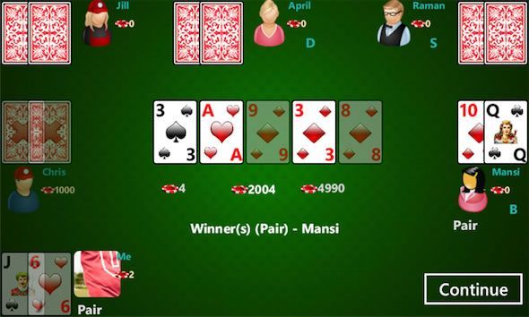 Capture d'écran - Poker4All pour Windows Phone 7.5