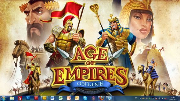 Capture d'écran - Age of Empires Online, thème visuel officiel Windows 7