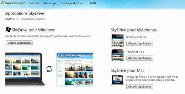 SkyDrive, l'application de cloud storage gratuite par Microsoft disponible sur toutes les plateformes