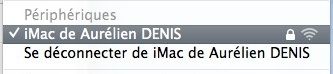 Capture d'écran - Réseau adhoc sous Mac