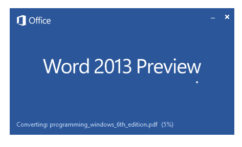 Capture d'écran -  Lancement de Word 2013