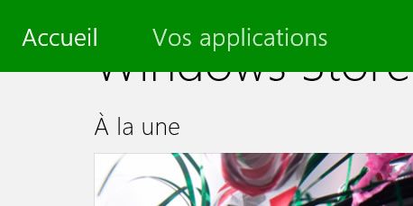 Capture d'écran - Windows 8 Store