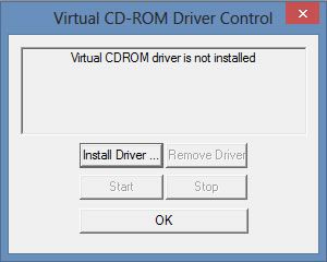 Capture d'écran - Installation du driver, Virtual CD Tool