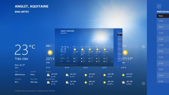 Capture d'écran - Fermeture définitive de l'application Météo de Windows 8.1