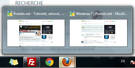 Capture d'écran - Utilisation de l'interface Aero pour Firefox 4