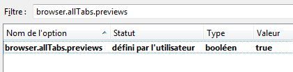 Capture d'écran - Mozilla Firefox, about:config