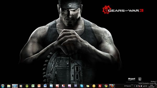 Capture d'écran - Thème Gears of War 3 pour Windows 7