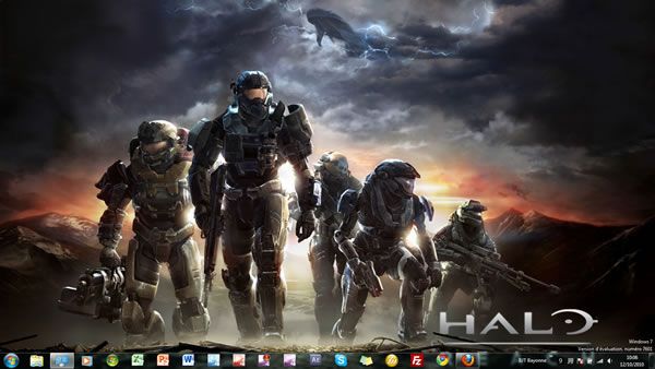 Capture d'écran - Thème Halo Reach pour Windows 7