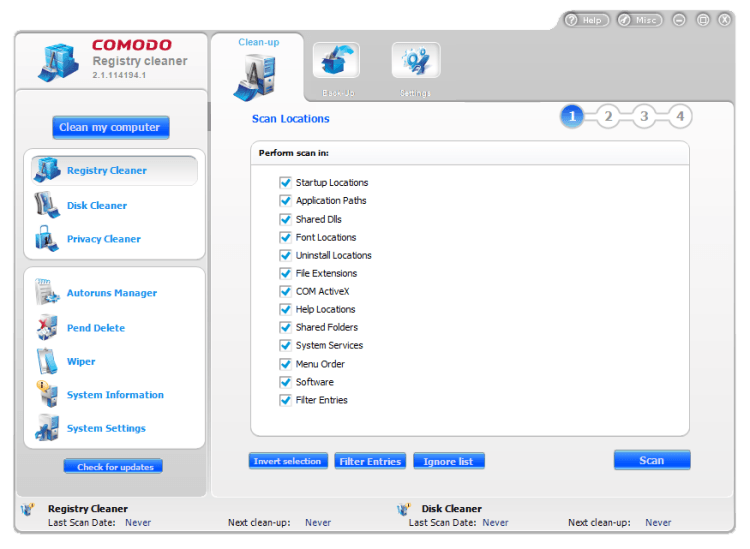 instaling Comodo System Cleaner