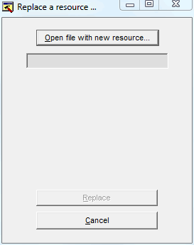 Capture d'écran - Fonction Remplacement d'une ressource